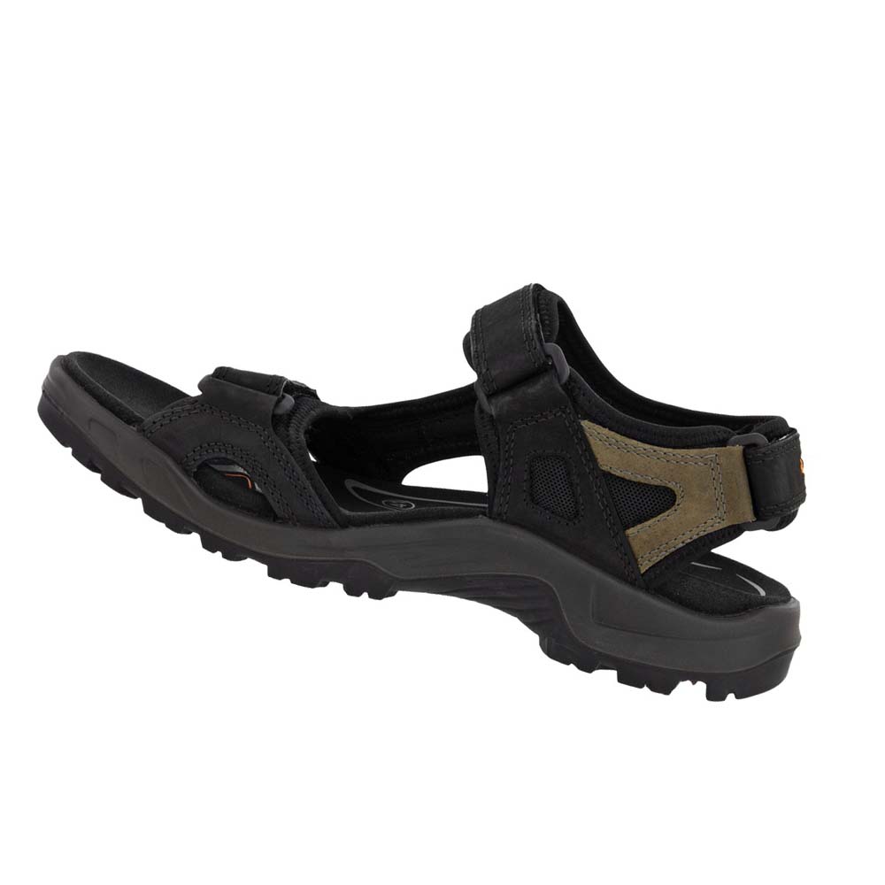 Men's Ecco Yucatan Sandals Black | USA 593KOR